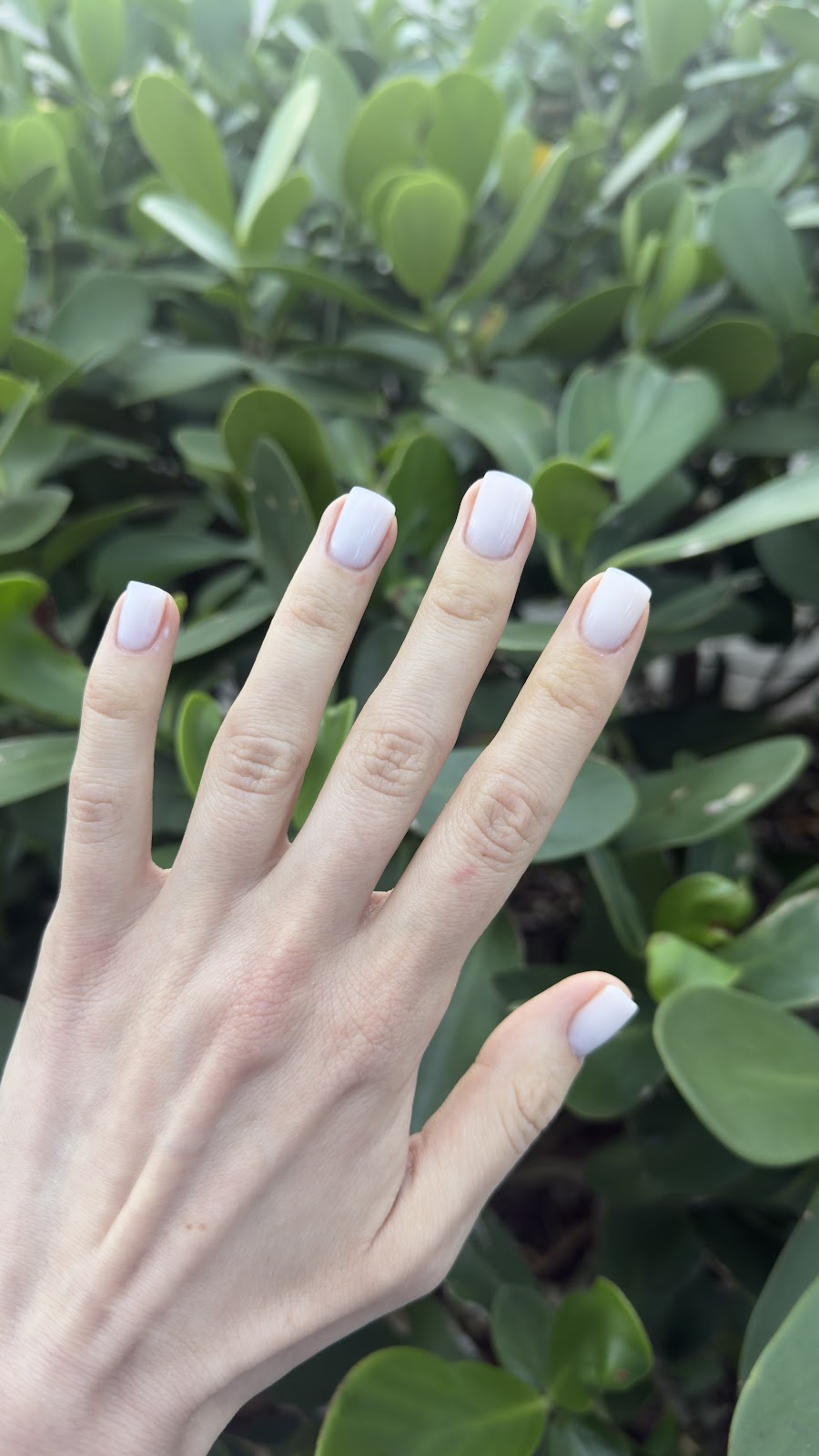 Natural gel set — clean cuticle work
