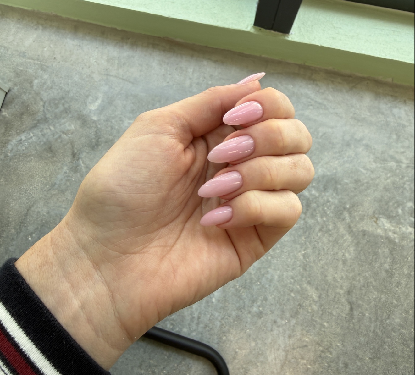 Long almond set — hard gel architecture